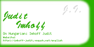 judit imhoff business card